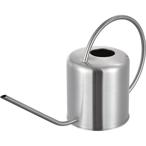 Arrosoir à long bec de 1300 ml, bouteille d'eau portable pour le jardin, en acier inoxydable, pour les plantes d'intérieur.
