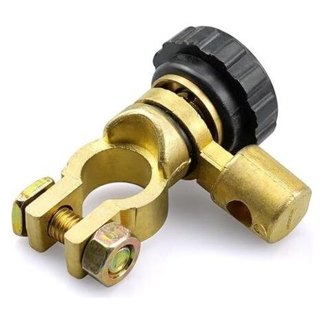 Coupe Circuit Batterie 12V, Interrupteur Terminal Connexion, Cosses Batterie 12V pour Voiture Camion Bateau Véhicule 15-17mm (1/5)