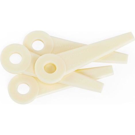 12-teiliges Kunststoff-Freischneidermesser-Set – 41110071001 – 15,5 mm Länge – Passend für PolyCut 6-3, 20-3 und 41-3 Freischneiderköpfe