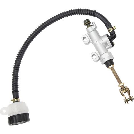 Maître-cylindre de frein arrière universel avec réservoir pour moto, ATV, quad et motocross – Pompe de freinage arrière compatible (1/5)