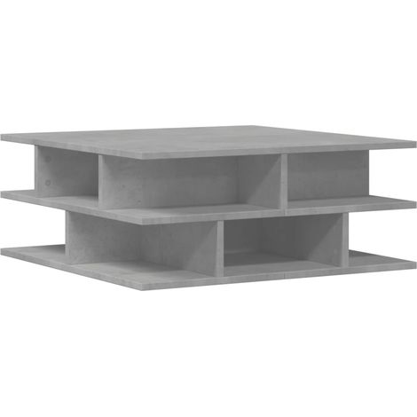 Maison Exclusive - Couchtisch Betongrau 70x70x29 cm Holzwerkstoff