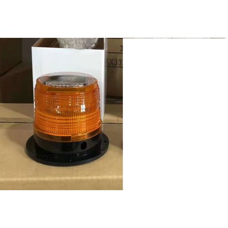 Gyrophare solaire LED jaune pour déneigement, chariot élévateur et camion – Feu de sécurité clignotant d’urgence anti-collision. (1/5)