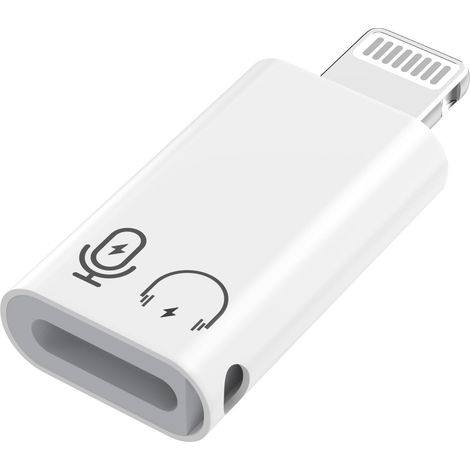 Adaptateur OTG pour iPhone, convertisseur de synchronisation de données avec chargeur USB Type-C femelle vers Lightning mâle, lecteur de carte pour appareil photo Type-C, clé USB, clavier. (1/4)