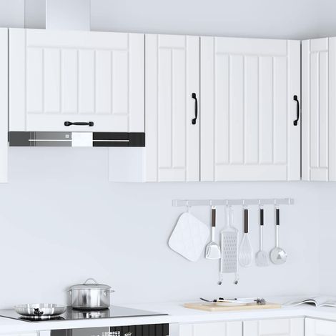 Pensile da Cucina Mobile pensile Lucca Bianco in Legno Multistrato (1/5)