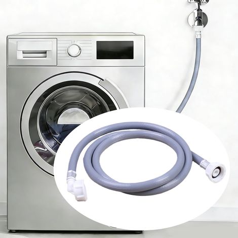 Tuyau d'Arrivée d'Eau Froide 1m, Tuyau Machine à Laver Anti-Explosion, Connexion 3/4"Droit/Coudé Angle 90°, Tuyau d'Arrivée d'Eau Froide Universel Pour Lave-Linge Et Lave-Vaisselle