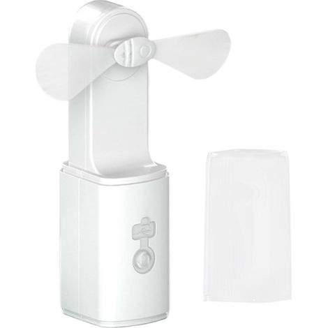 Ventiladores portátiles de mano: ventilador de mano recargable por USB con linterna. Equipo de refrigeración para exteriores (1/4)