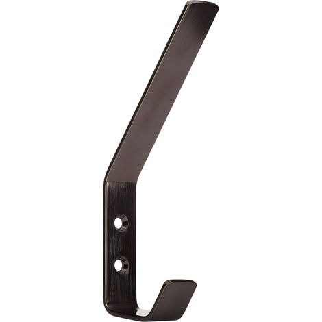 SO-TECH - Patère murale Loxten - L45×P20 mm - Inox - Pour vestiaire, entrée, chambre - Pour manteaux, écharpes, sacs, porte-serviettes - Anthracite (1/5)