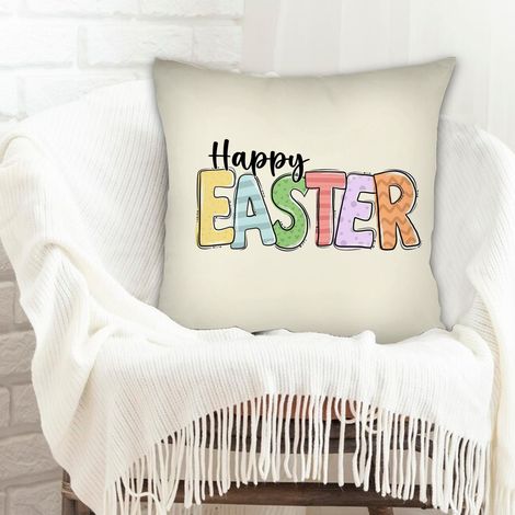 Housse de coussin carréeincolore pour canapé ou lit décoration de la saint-valentin (1/5)