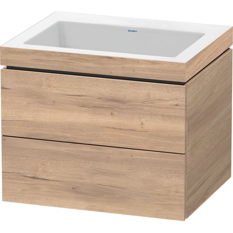 Duravit L-Cube c-bonded Ensemble suspendu, 2 tiroirs, sans