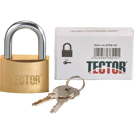 Gr .60 mm MESSING VORHÄNGESCHLOSS Brass padlock (1/2)