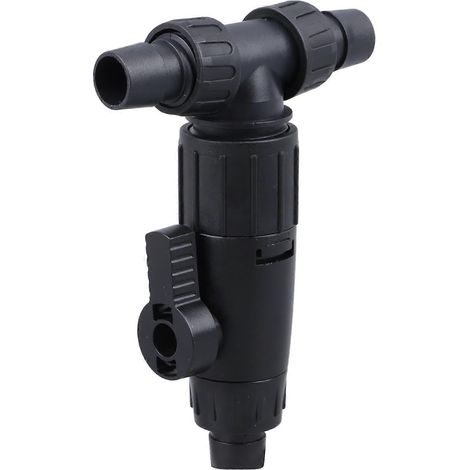 Vanne de changement d'eau pour aquarium, vanne de contrôle du débit d'eau à 3 voies, raccords pour robinet d'aquarium (1 unité). (1/3)
