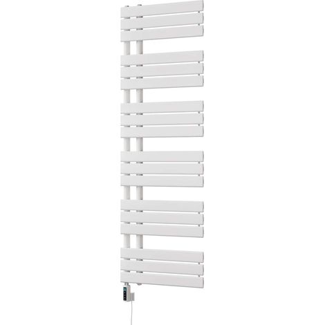 Tristan - White Electric Towel Rail H1564mm x W500mm 700w Thermostatic WIFI (1/3)