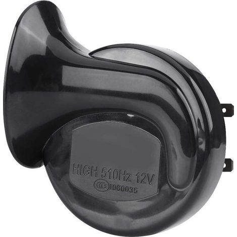 Klaxon Escargot à Air,Haute Parleur 12V Corne d'Air d'Escargot Sirène Universel imperméable 110dB 510HZ Fort Formé Klaxon d'Air Electrique pour Moto Camion Voiture