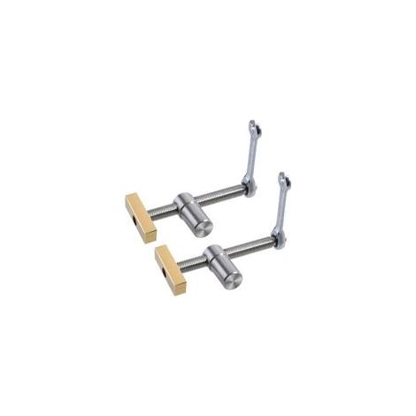 Set di 2 morsetti a sgancio rapido per tavoli da banco da lavoro da 20 mm, clip regolabili per il posizionamento del legno, morsa di serraggio, utensile per la lavorazione del legno per banchi da lavo (1/4)