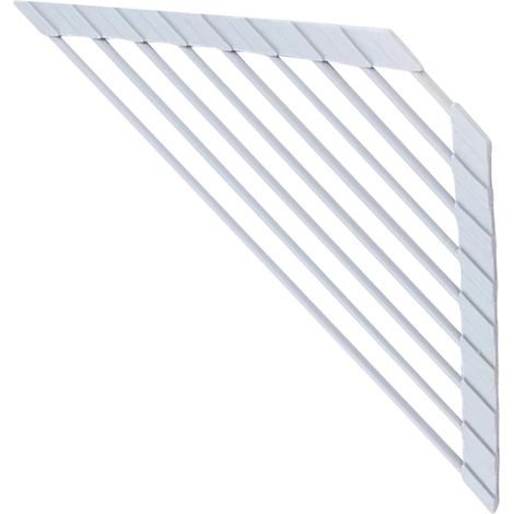 Égouttoir de Cuisine Antidérapant Triangulaire Pliable Égouttoir triangulaire pour coin d'évier Pour comptoir dortoir appartement location salon restaurant (1/5)