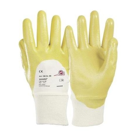 Guantes de protección kcl 100-7 algodón nitrilo duradero flexible