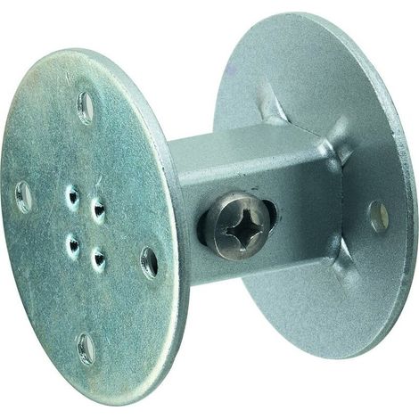 KWS 4560 Handlaufstütze 40 - 50 mm Wandabstand Stahl silberfarbig einbrennlackie (1/2)
