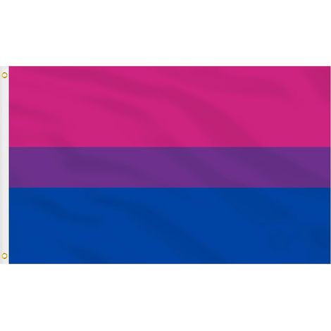 Drapeau Bisexuel - 150x90 cm, Drapeau Gay Pride Double Face (1/5)