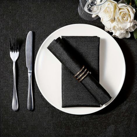 Serviettes en lin pour la décoration des restaurants et des tables à la maison (1/5)