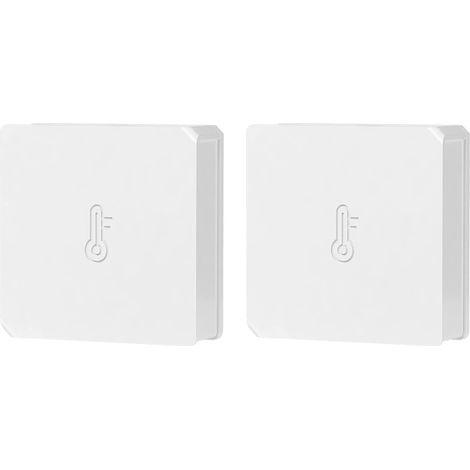 SNZB-02 Mini Capteur ZigBee de Température et d'humidité, Pont ZigBee requis, Compatible avec Alexa/Google Home, 2pcs (1/5)