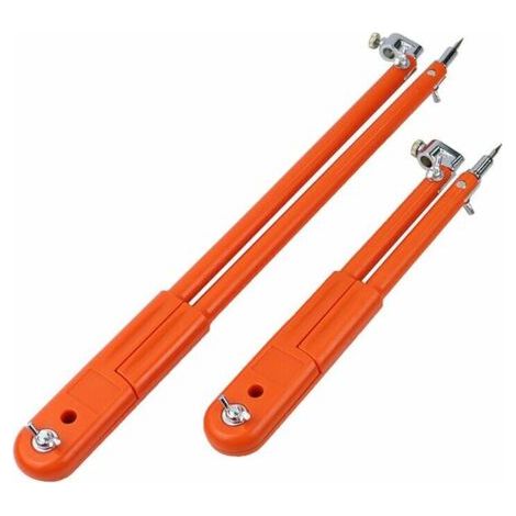 QORVA-Crayon de précision Ajustable pour Charpentier Compas Diviseurs de Grand diamètre Marquage et rainurage pour Le Travail du Bois, （2pcs）