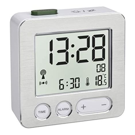 TFA-Dostmann 60.2545.54 despertador Reloj despertador digital Plata (1/4)
