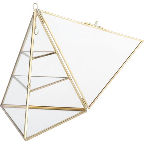 Présentoir à bijoux pyramidal à 3 niveaux, idéal pour boucles d'oreilles, colliers et bracelets. (1/5)