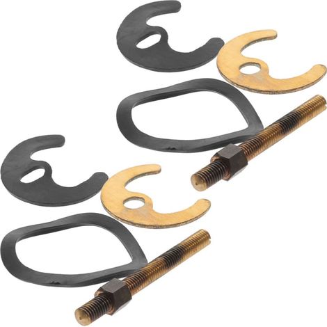 Kit D'écrous de Fixation pour Robinet Kit de Fixation pour Robinet de Lavabo 2 Sets Acier Inoxydable Caoutchouc et Cuivre pour Éviers la Cuisine et Salle de Bain (1/5)