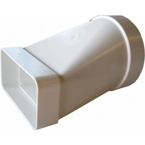 FPLUS empalme mixto 100x55x110mm , Empalme mixto rectangular a redondo en pvc.