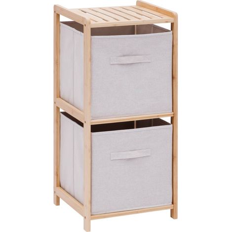 Scaffale a 2 piani in legno chiaro tidy box - 5five