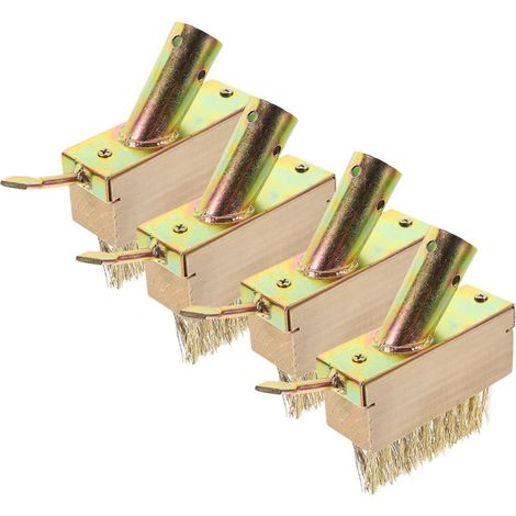 4 Pièces Brosse Désherbage Lot de Outil Jardinage Brosse Desherbé pour Pavés Joints Terrasse Désherbage (1/5)
