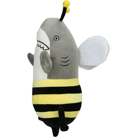 Peluche Requin-Abeille - Jouet Rembourré Doux en Coton PP - Coussin Décoratif pour Canapé Chambre Enfant - Idéal Cadeau Anniversaire Enfant - 1 Pièce (1/5)