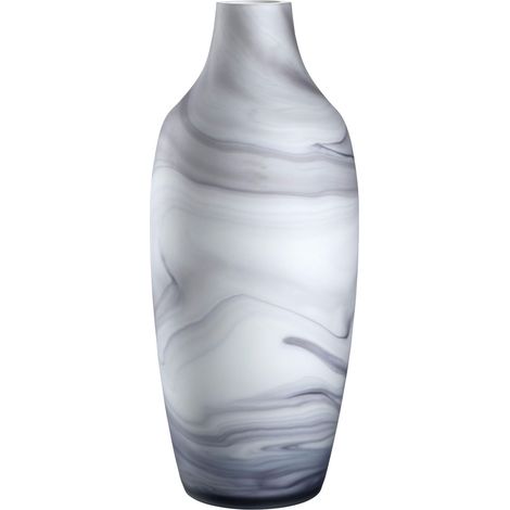 Vase en verre effet marbre 40 cm (1/3)