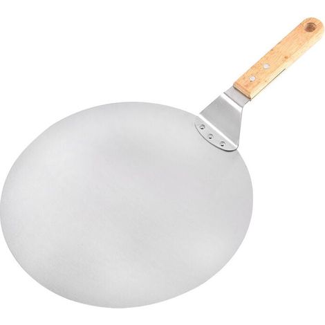 Déstockage Pelle à pizza en acier inoxydable avec manche en bois, poussoir à pizza pour pierre à pizza, poussoir à pain, pelle à g (1/3)