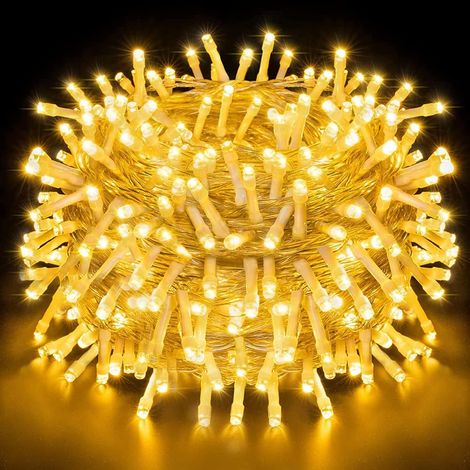 Guirlande lumineuse, guirlande fée, 22 mètres, 200 LED avec contrôleur à plusieurs modes clignotants, LED étanche pour décorer la chambre, les mariages, les fêtes, le jardin, la terrasse, pour usage i (1/5)