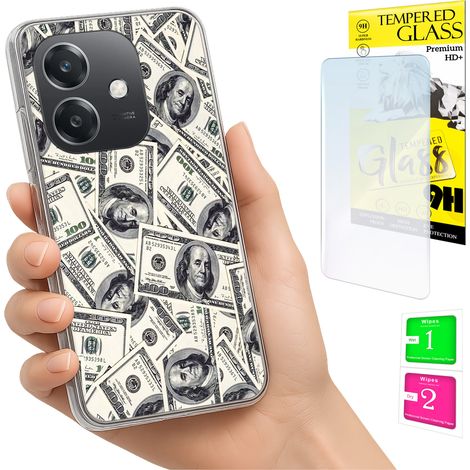 Funda para Oppo A40 / A40m / A60 5G con cubierta para foto y tapa trasera de cristal 9H. (1/5)