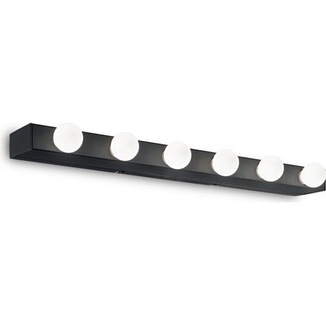 Applique Moderna Prive' Metallo Nero 6 Luci E14 (1/2)