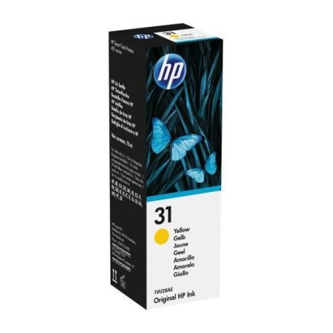 HP 31 Bouteille d'encre jaune authentique 70 mL (1VU28AE) pour HP Smart Tank 455/457/513/Plus 555/Plus 559/Plus 570/Plus 655 (1/5)