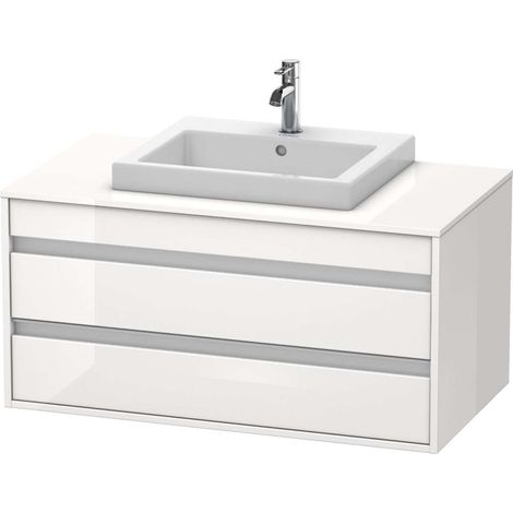 Lavabo consola Duravit Ketho, suspendido, 1000x496x550 mm, 2 (1/2)