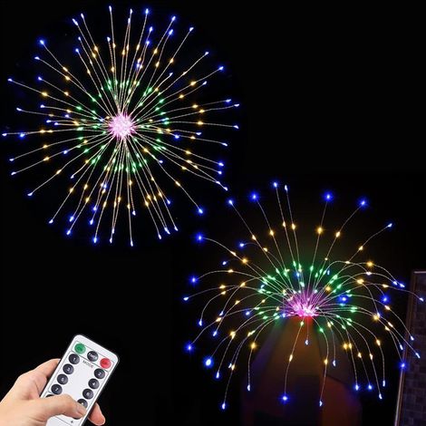 Guirlande lumineuse de Noël avec 120 LED pour décoration de plafond avec télécommande pour chambre à coucher et Noël (1/5)
