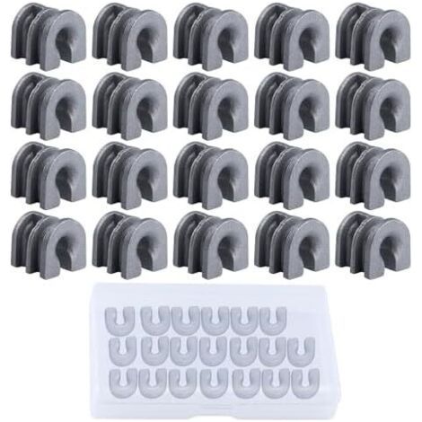 Lot de 20 têtes débroussailleuse à œillets - Pièces Rechange pour STHIL FS44 FS55 FS80 FS88 FS90 FS106 FS108 FS130 FS56 FS6X FS7X FS8X FS110 Argenté. (1/5)