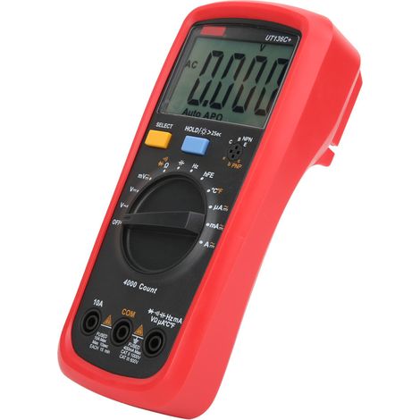 Multimètre numérique UNI T UT136c, sélection automatique de la gamme, testeur de tension, courant et température AC/DC (1/5)