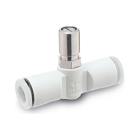 Raccord silencieux et réducteur d'échappement SMC AS2, R 1/4, 6mm ( Prix pour 1 )