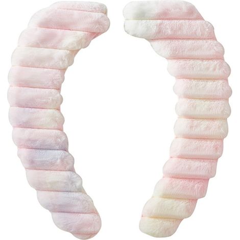 Coussin Pour Abattant De Toilette - 40 X 14 Cm - Universel - Blanc - Lavable En Machine - Lot De 2 (1/5)