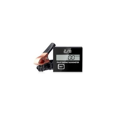 Tachimetro digitale, tachimetro induttivo, contaore induttivo, piccolo tachimetro impermeabile per motori, con batteria sostituibile per moto, motocross, tosaerba. (1/5)
