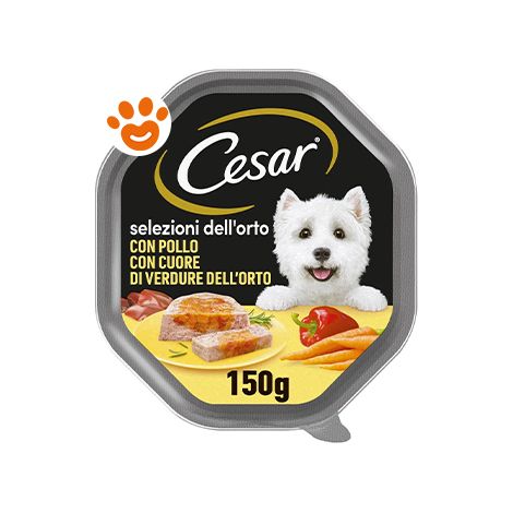 Cesar Dog Cuore di Verdure con Pollo in Patè - Cesar Dog Cuore di Verdure con Pollo in Patè - Vaschetta Da 150 Gr