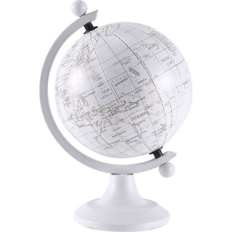 Globe terrestre miniature de 7,6 cm (3 pouces) pour mobilier à l'échelle 1/6 et 1/4, globe terrestre rotatif de haute précision avec carte du monde. (1/5)
