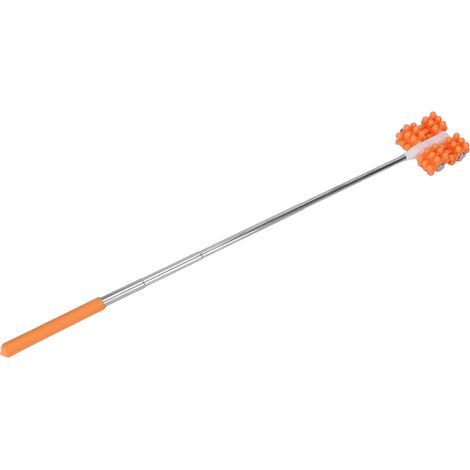 Rouleau de massage télescopique anti-douleur musculaire, bâton de massage pour dos, soulagement des courbatures, homme femme, orange (1/5)