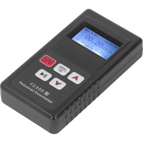 Détecteur de rayonnement nucléaire FS300, compteur Geiger pour rayons X, alarme de contamination ionisante et nucléaire, version trilingue anglais-chinois-japonais, piles AA fournies incluses (1/5)