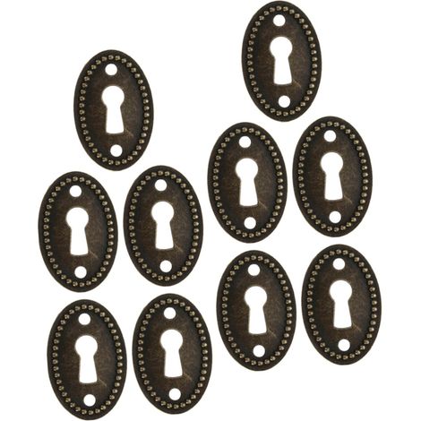 jojofuny Lot de 10 plaques protection ovales pour trou serrure (1/5)